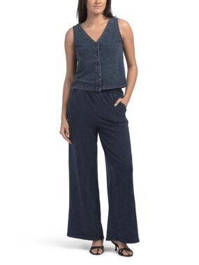 JANE & DELANCEY Light Loopback Denim French Terry And Pants